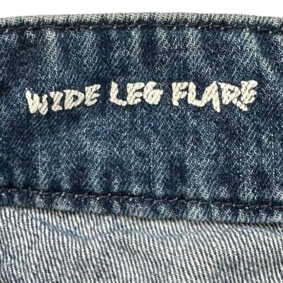 Vintage 90s Volcom Wide Leg Flare High Rise Flare Denim Jeans Women’s Size 1 - Picture 5 of 16